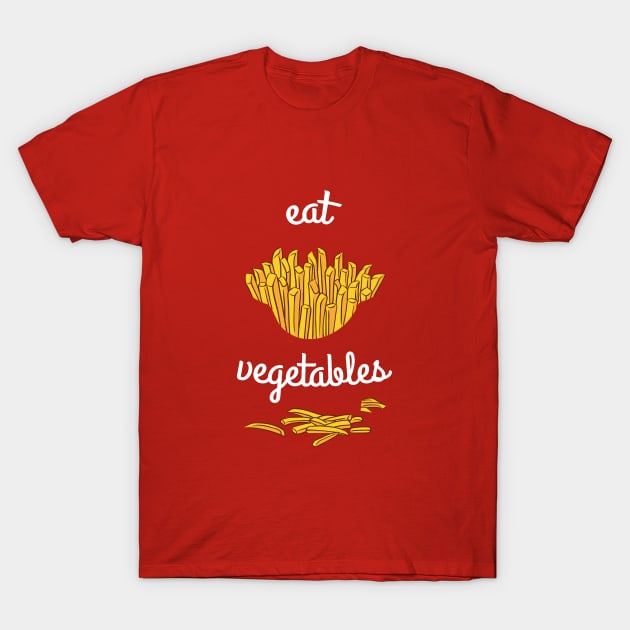 Eat Vegetables T-Shirt by kascreativity